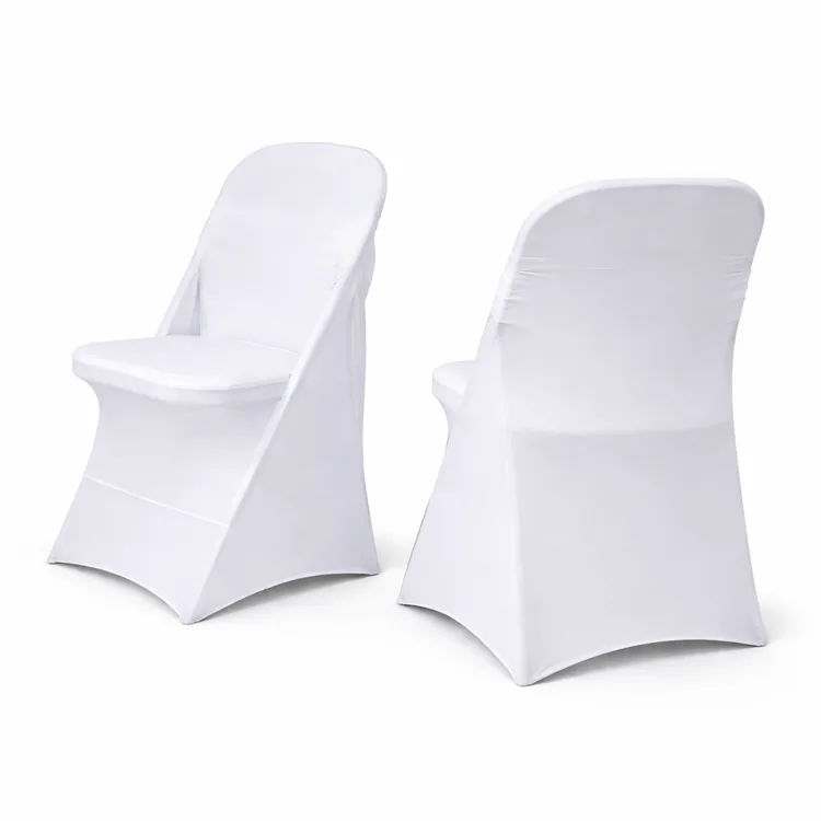 White Spandex Chair Cover Folding Chairs Rental