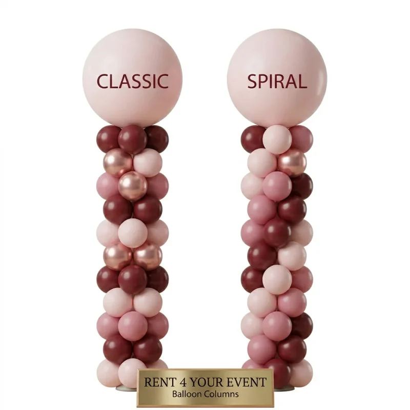 Balloon columns classic spiral rent 4 your event