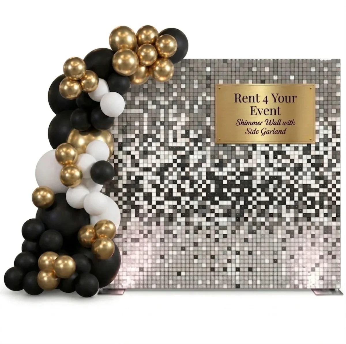 Shimmer Wall with Balloon Garland - Image 3