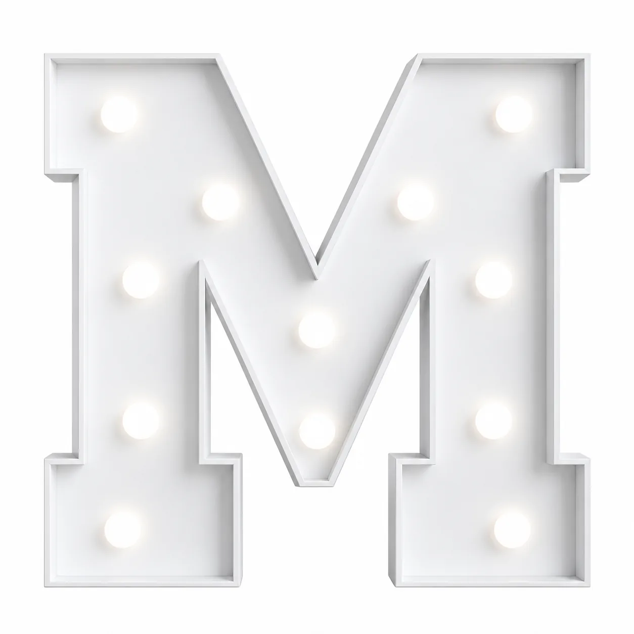 4FT light up marquee letter M rental