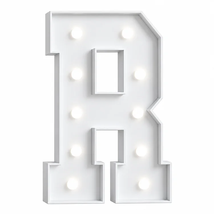 4FT light up marquee letter R rental