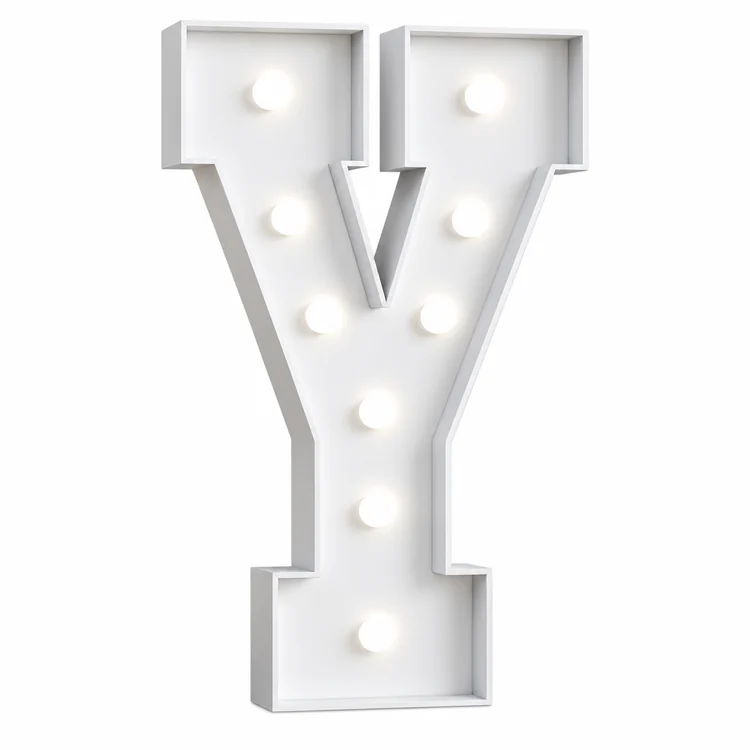 4FT light up marquee letter Y rental