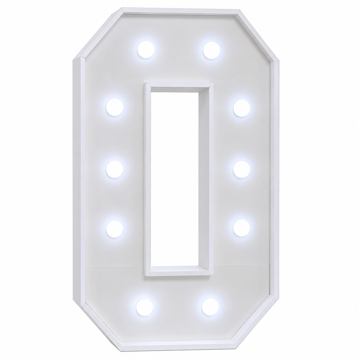 4FT light up marquee number 0 rental for birthday parties