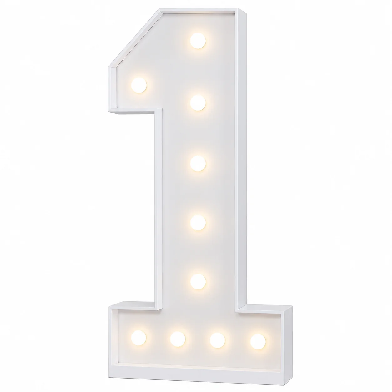 4FT light up marquee number 1 rental for birthday parties