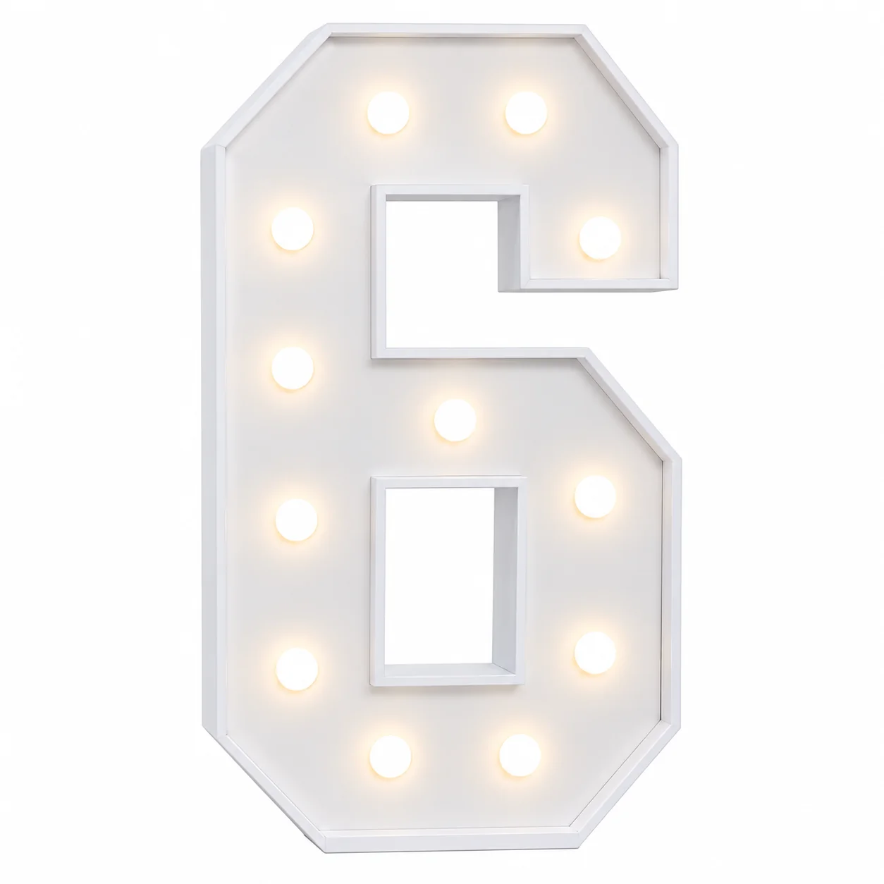 4FT light up marquee number 6 rental for birthday parties